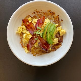 Avocado, Bacon & Cheese Bowl