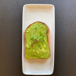 Single Plain Avocado Toast
