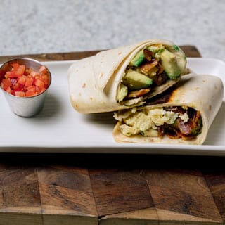 Burrito-Avocado, Bacon & Cheese