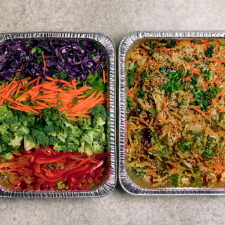 Thai Crunch Salad & Egg Roll in a Bowl with Grass-Fed Beef