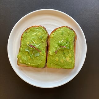 Double Plain Avocado Toast